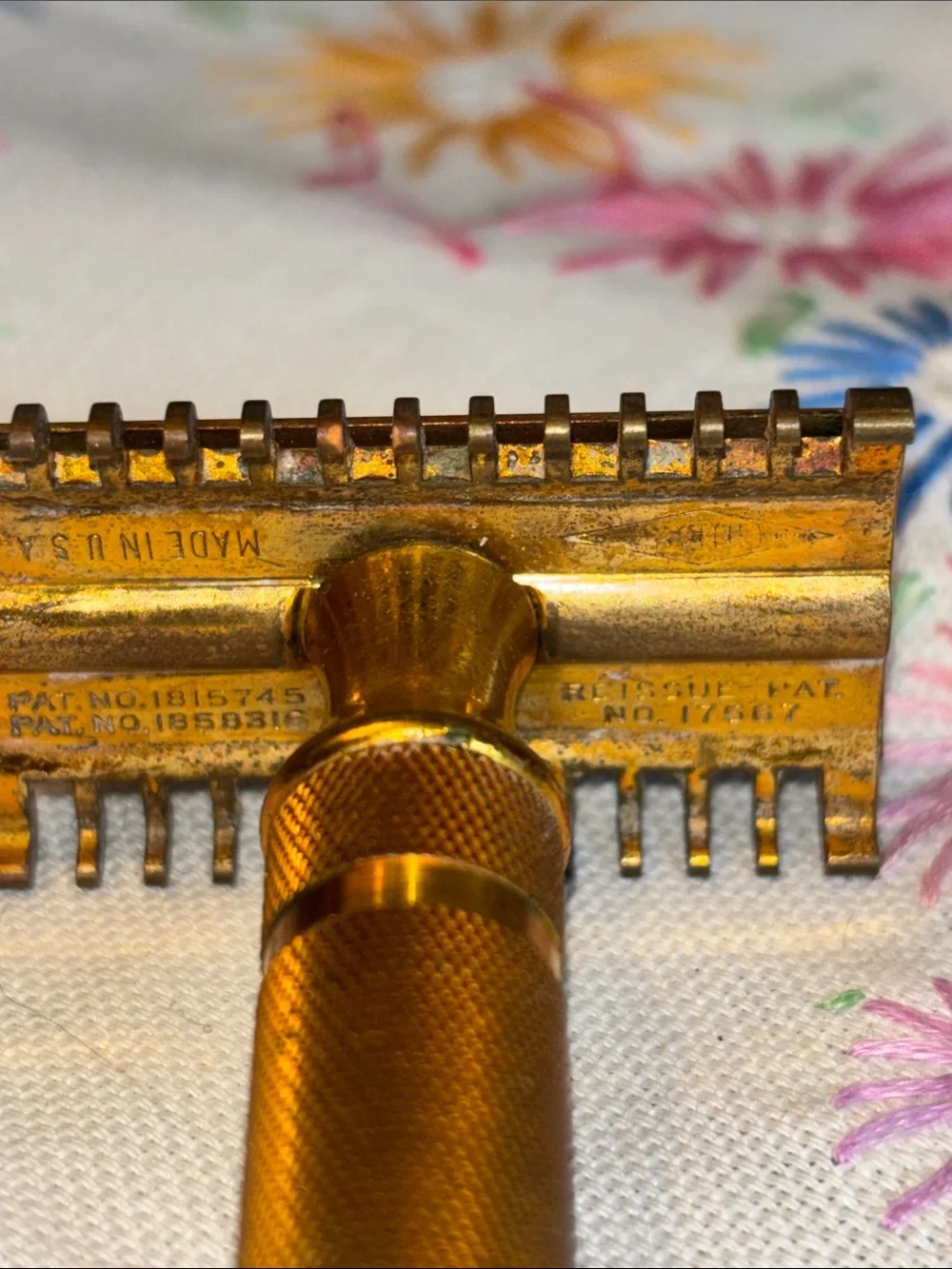 VINTAGE gold-plated Gillette 